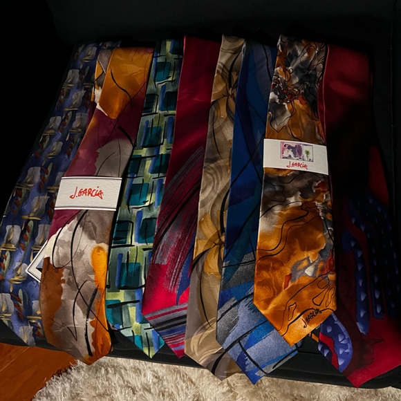 Lot of Jerry Garcia 100% silk ties - Picture 2 of 10